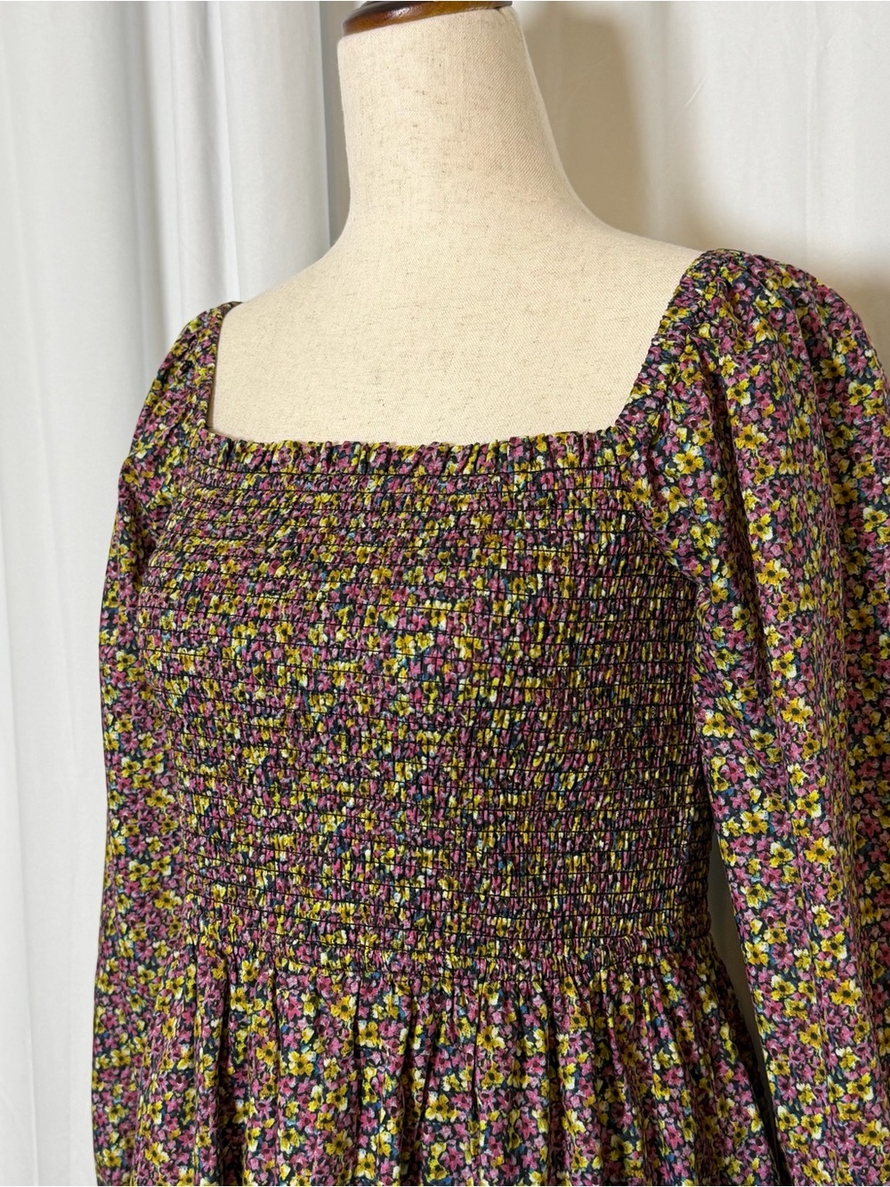 J.Crew Daydream Dress Liberty Busy Izzy Floral Medium Smocked Midi - Picture 9 of 14